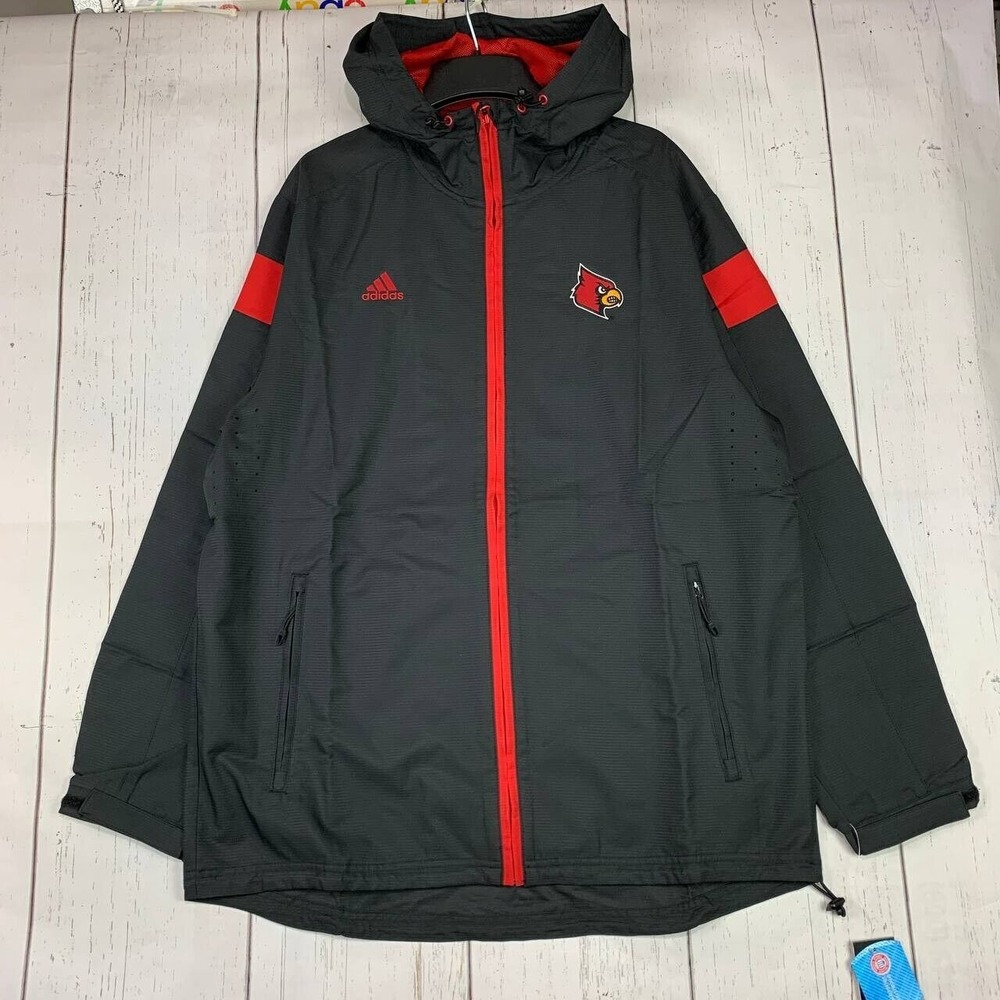 Vintage Louisville Cardinals NCAA Large Adidas Oversized Full Zip Jacket Men
